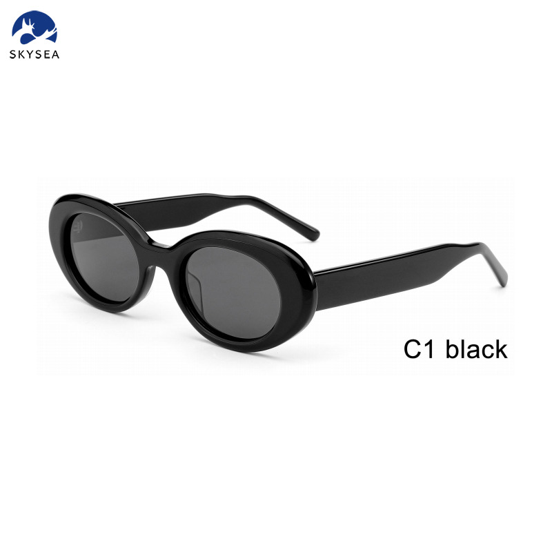 Designer Unisex Fashion Sunglasses with Clear Blue Black Red Acetate Frames Polarized Tac Luxury Sunglasses