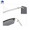High quality Fashion Women Men Sunglasses Gradient Rimless Sunglasses Metal Sun Glasses Vintage Sunglasses 
