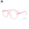 Unisex Black Acetate Irregular Optical Glasses Frames Fashion Eyewear 