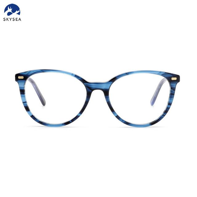High Quality Handmade Colorful Acetate Eyewear Frame Custom Logo Women Men Fashion Optical Glasses Spectacle Frames