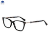 Top Design Handmade Eyewear Square Cat Eye Frame Acetate Women Glasses