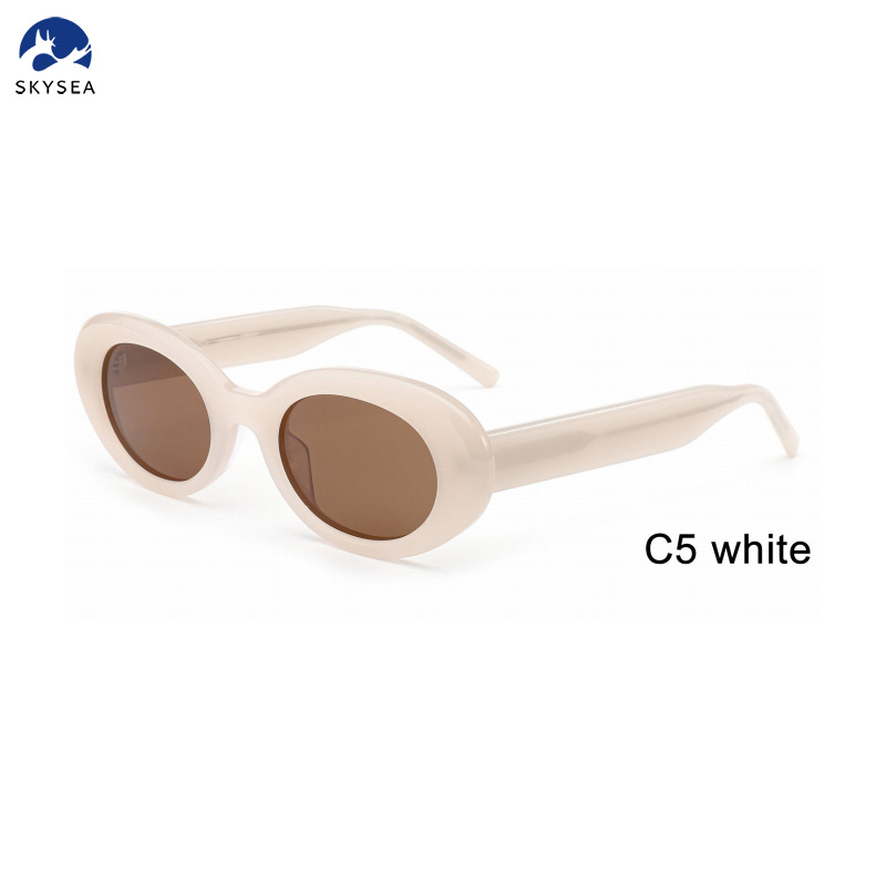 Designer Unisex Fashion Sunglasses with Clear Blue Black Red Acetate Frames Polarized Tac Luxury Sunglasses