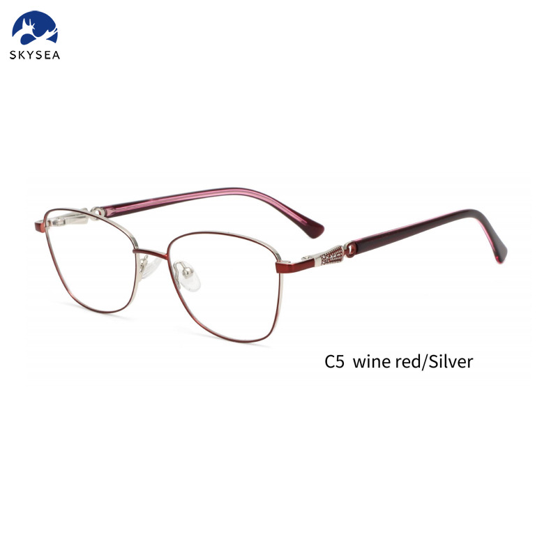 Custom Logo Frame Optical Glasses Women Luxury Eyeglasses Female Eye Glasses Frames Monturas Opticas