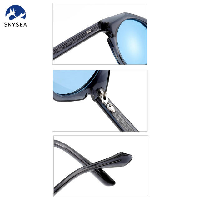 High Quality Acetate Polarized Sunglasses Custom Retro Round Frame Sunglasses 2025 Sunglasses Unisex 