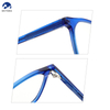 Men's Women's Blue Acetate Square Optical Glasses Frames Fashion Eyeglasses Frames