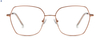 Metal Eyeglasses Frames Spectacle Square Metal Glasses Women Custom Logo Optical Frame