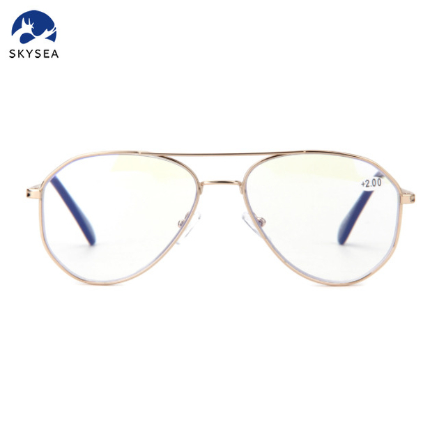 Reading Glasses Fancy Designer Fashion Eyeglasses Frame Luxury Classical Metal Eyewear Frame for Unisex