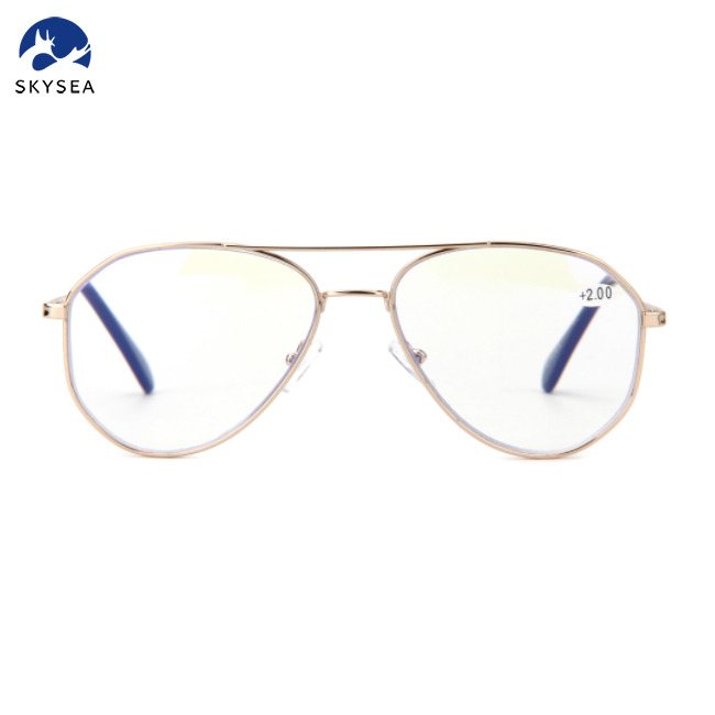 Reading Glasses Fancy Designer Fashion Eyeglasses Frame Luxury Classical Metal Eyewear Frame for Unisex