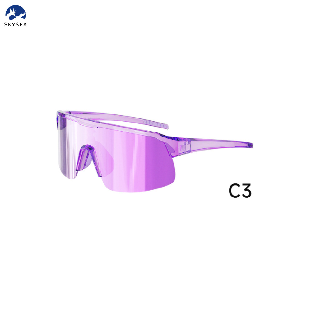 Customized TR90 Frame Cycling Glasses & Goggles Sports Bike Sunglasses with Windproof Protective Mirror Running Mountain Biking