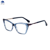 Manufacturer's Stylish Classic Acetate Eyeglasses Frame Fashionable Print Design Universal Adult Eyewear