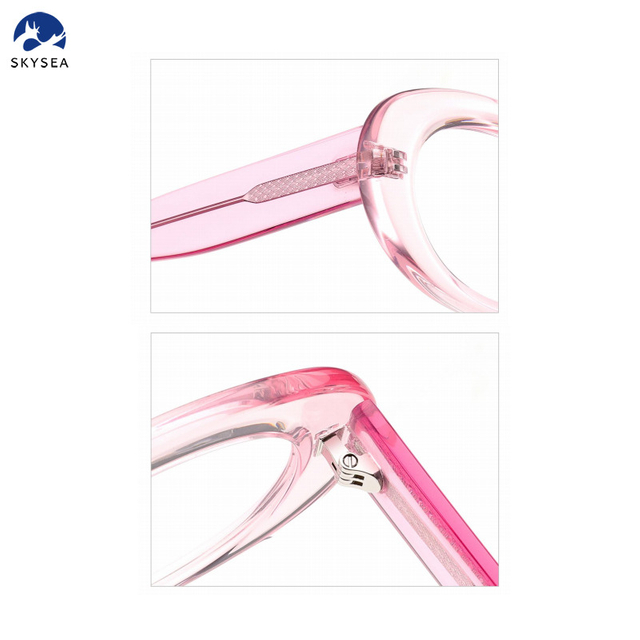 Women's Oval Acetate Eyeglasses Frame - Fashionable & Chic Optical Frames for Ladies