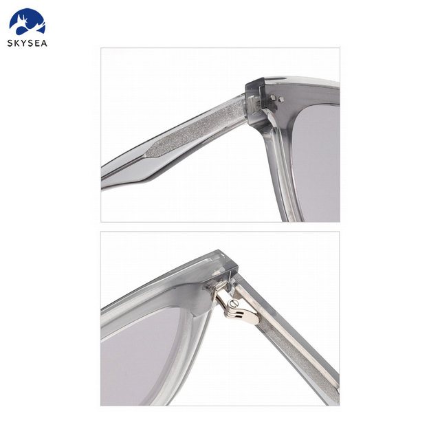 Luxury Large Square Sunglasses Transparent Acetate Frames New Fashion Designer's Sun Glasses Shades for Women Men TAC