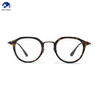 Wholesale Titanium Round Retro Design Acetate Eyeglasses Frame for Optical Eye Glasses Eyewear Glasses 