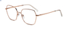 Metal Eyeglasses Frames Spectacle Square Metal Glasses Women Custom Logo Optical Frame
