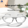 Anti-pollen Non Slip Over Eyewear Transparent Green Safety Frames, Scratch-Resistant Lenses Occupational Eye Guard Safety Goggles