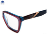 New Arrival Colorful Eyeglasses Fashionable Colorful Acetate Eyeglass Frames for Woman Multicolor Glasses Delicate Glasses Women