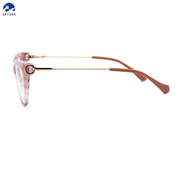 Fashionable Acetate Combine Eyeglasses Frames Cat Eye Optical Frames Spectacle Eyewear Optical Frames