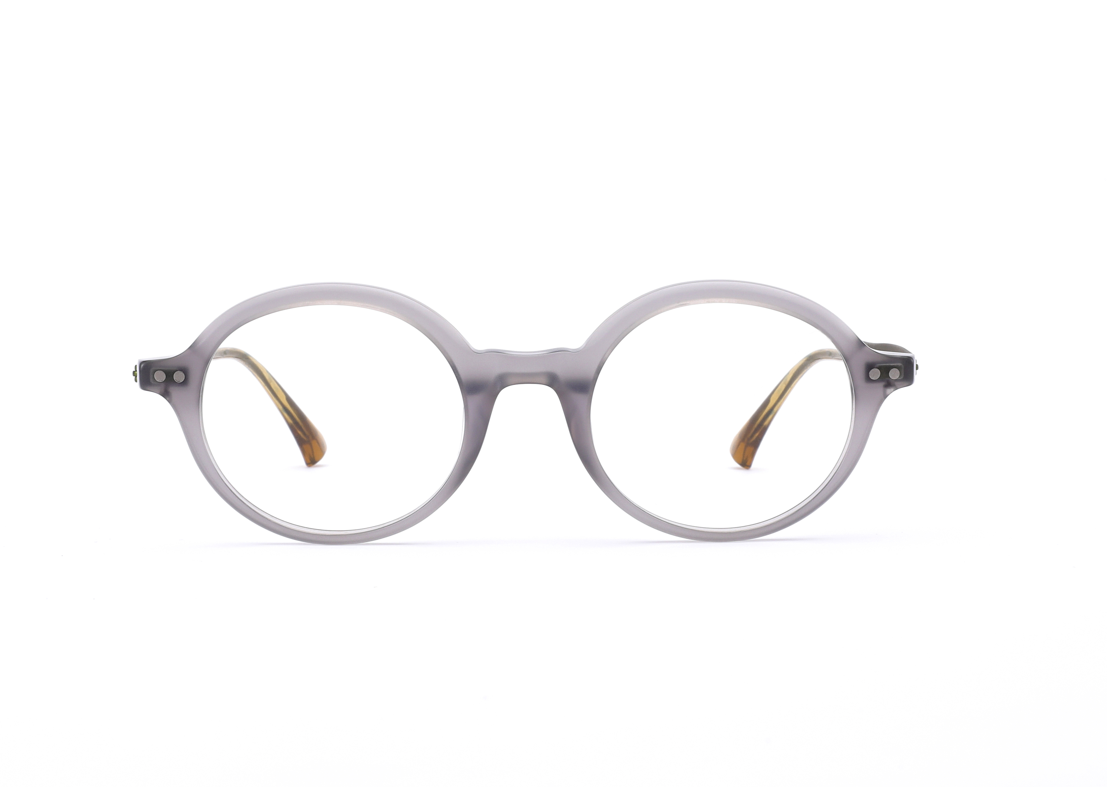 Circular compression unique acetate optical frame 24SS032