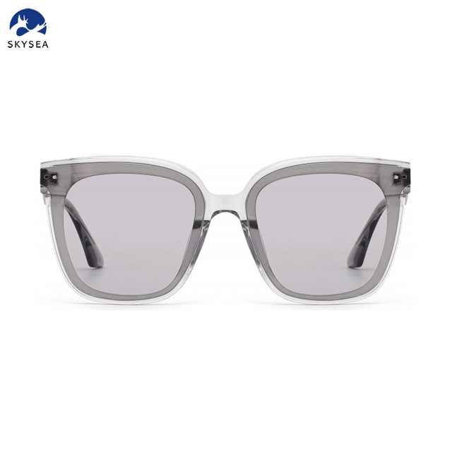 Luxury Large Square Sunglasses Transparent Acetate Frames New Fashion Designer's Sun Glasses Shades for Women Men TAC