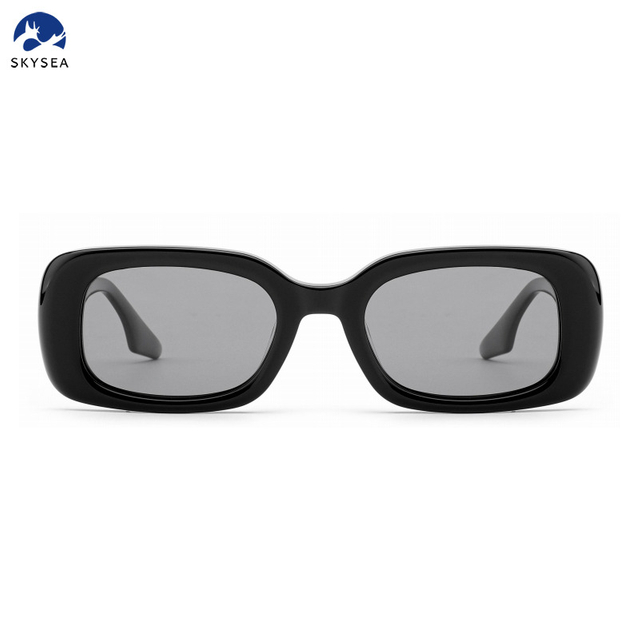 Factory Price Fashion Rectangular Retro Small Square Punk Square Acetate Frame Sunglasses Unisex for Men And Women