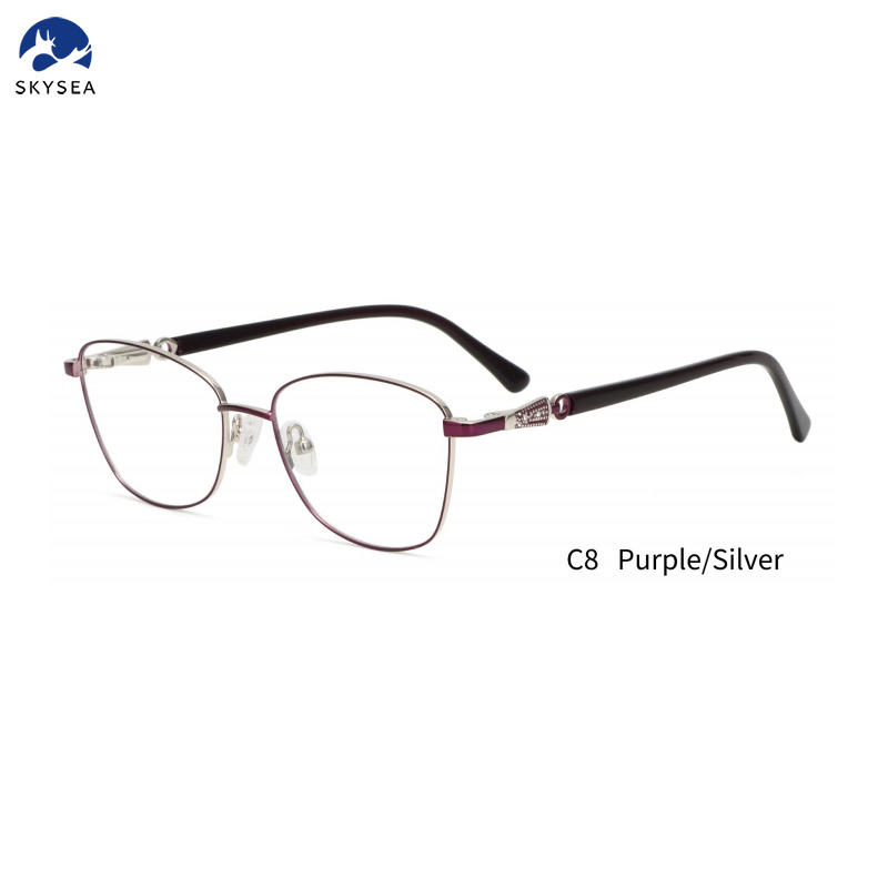 Custom Logo Frame Optical Glasses Women Luxury Eyeglasses Female Eye Glasses Frames Monturas Opticas