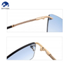 Rimless Sunglasses with Gold Metal Frame High Quality Diamond Fashionable Sun Glasses for Travel And Driving Luxury