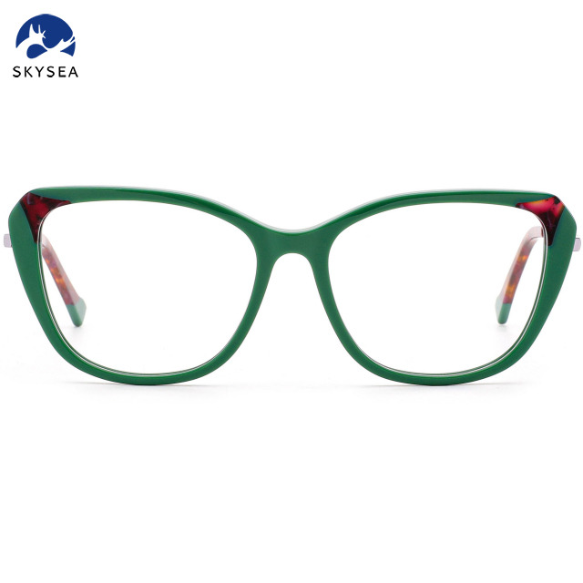 Unisex Vintage Eyeglasses High Quality Acetate Optical Frames 