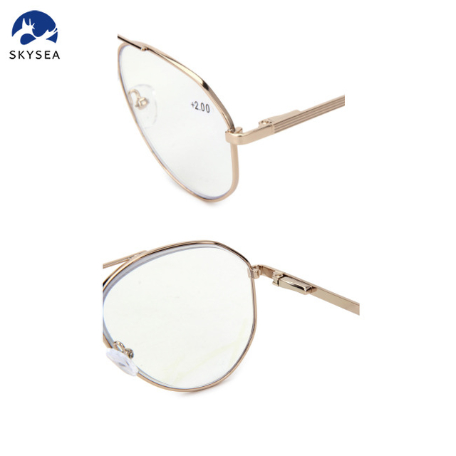 Reading Glasses Fancy Designer Fashion Eyeglasses Frame Luxury Classical Metal Eyewear Frame for Unisex