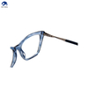 Manufacturer's Stylish Classic Acetate Eyeglasses Frame Fashionable Print Design Universal Adult Eyewear