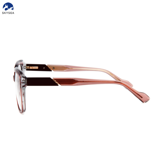 Retro Heavy Acetate Eyeglasses Frame Prescription Glasses Frame for Unisex