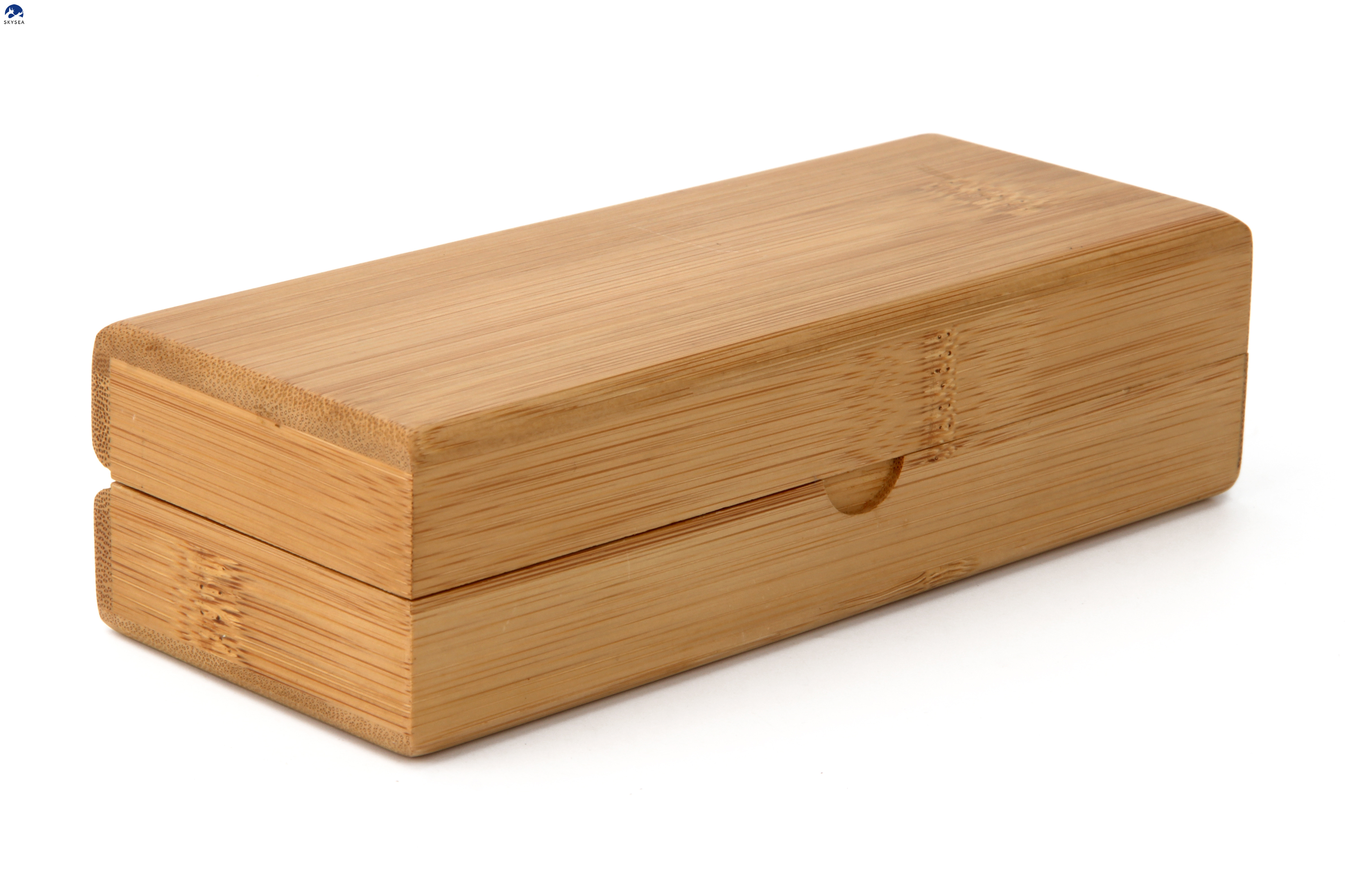 Handmade Bamboo Glasses Case Bamboo Custom logo Eyeglasses Natural Round Bamboo Black Wooden Sunglasses Cases