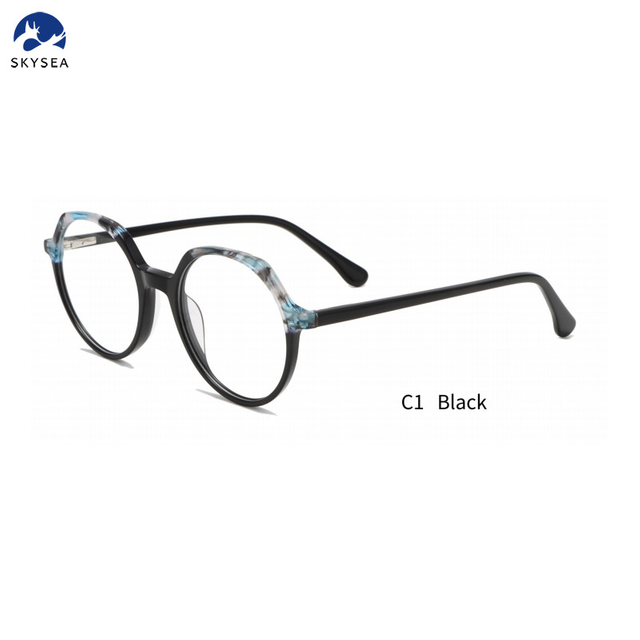 Newest Fashion High End Acetate Eyewear for Women Men Colorful Acetate Eyeglasses Frames