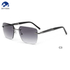 Fashion Women Men Sunglasses Gradient Rimless Sunglasses Metal Sun Glasses Vintage Sunglasses 