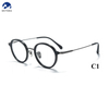 Titanium Acetate Eyeglasses Frame for Optical Eye Glasses Round Retro Design Eyewear Glasses