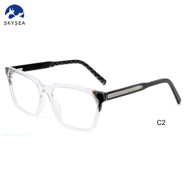 Factory Wholesale Acetate Mix Metal Eyeglasses Frames Custom logo