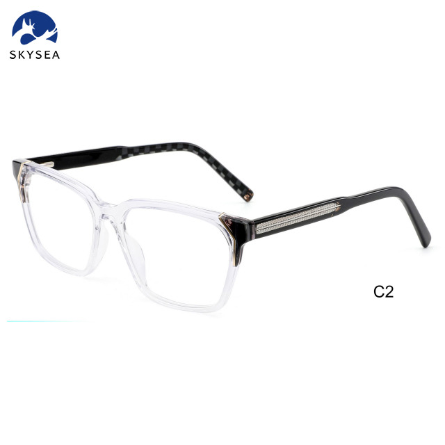Factory Wholesale Acetate Mix Metal Eyeglasses Frames Custom logo