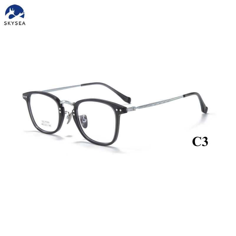 Factory Wholesaler Luxury Titanium Optical Frame Eyeglasses High Quality Full Frame Glasses