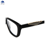 New Customized Logo Wholesale Eyeglasses Frames High Quality Acetate Black Glasses Luxury Fashion Square Glasses