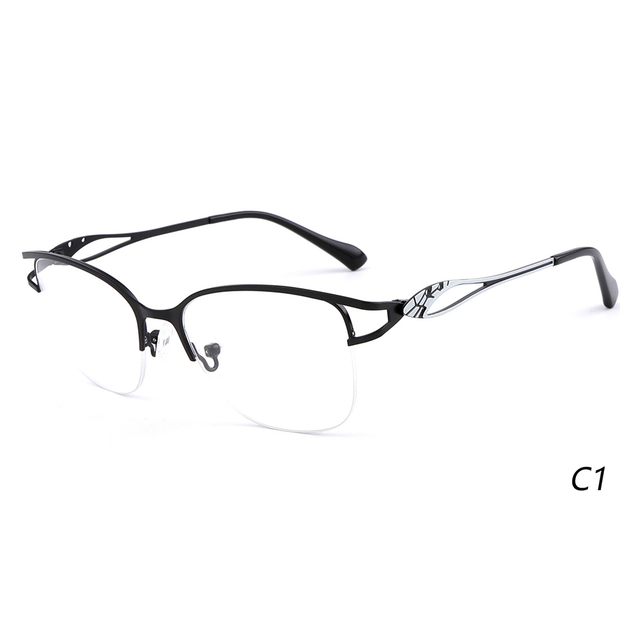 Wholesale Half Rim Optical Frames Clear Lens Fashion Eyewear 8641