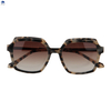 Oversized Square Sunglasses Metal Rotating Temples Acetate Frame UV400 Gradient Lens Trendy Women Luxury Sun Glasses