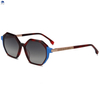 Metal Twist Rotating Temples Chunky Square Sunglasses Acetate Frame UV400 Tinted Lens Mens Trendy Outdoor Eyewear