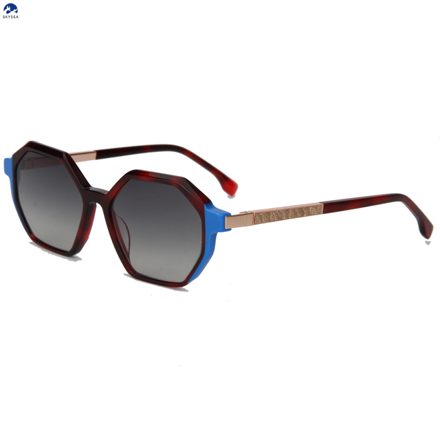 Metal Twist Rotating Temples Chunky Square Sunglasses Acetate Frame UV400 Tinted Lens Mens Trendy Outdoor Eyewear